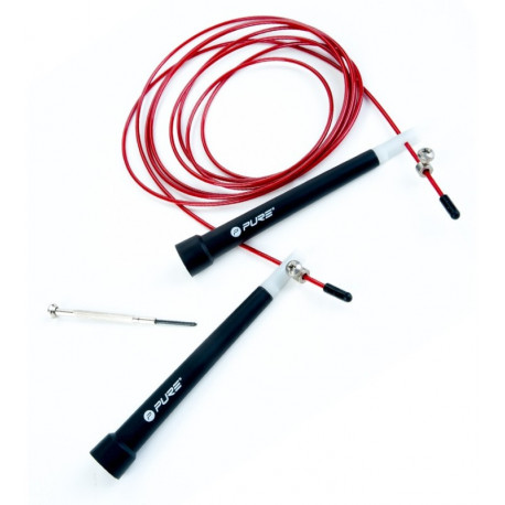 Pure2Improve Speed Jump Rope, black/red