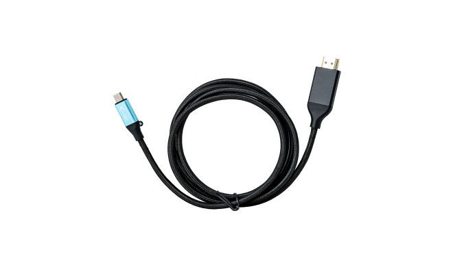 i-tec USB-C HDMI adapter kaabliga 1x HDMI 4K Ultra HD/60 Hz 150cm ühilduv Thunderbolt 3-ga