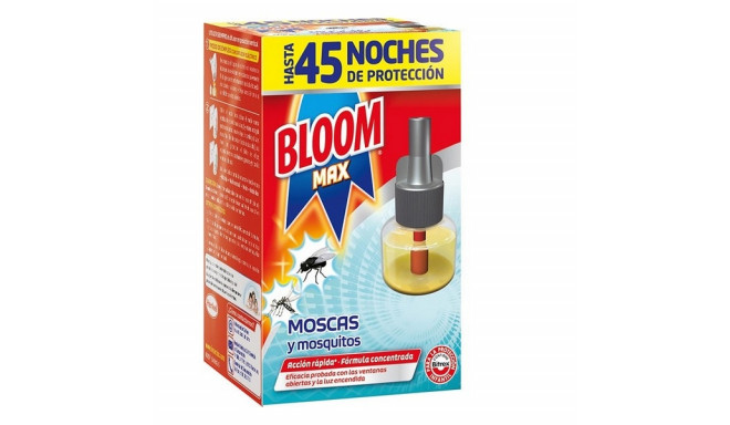 Electric Mosquito Repellent Bloom Bloom Max Moscas Mosquitos 45 Nights 1 Unit 18 ml