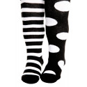 SOKISAHTEL FUNNY DOTS mustad puuvillased sukkpüksid beebidele 422, 430
