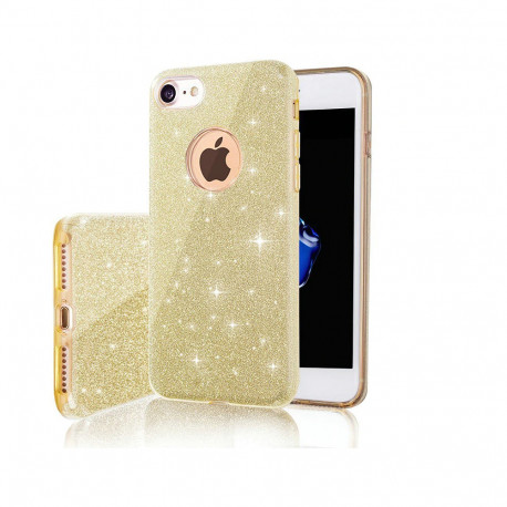 Glitter 3in1 case for Samsung Galaxy S21 FE gold