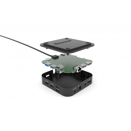 i-tec USB-C kahe ekraaniga dokkimisjaam 2x DP LAN AUDIO toiteedastus 100 W + i-tec universaalne laad