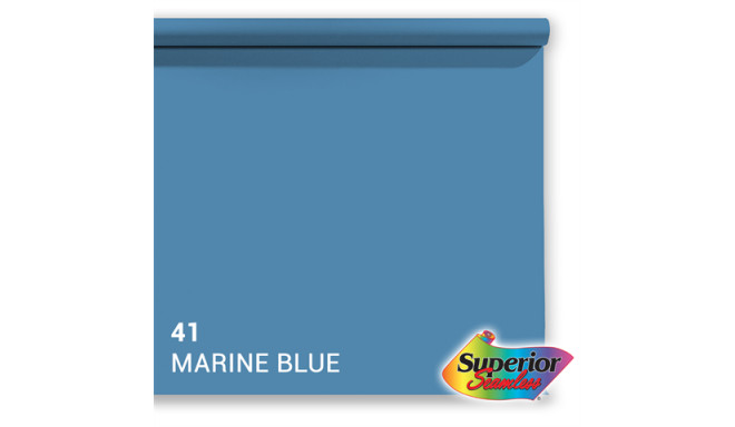 Superior background paper 2.72x11m, 41 marine blue