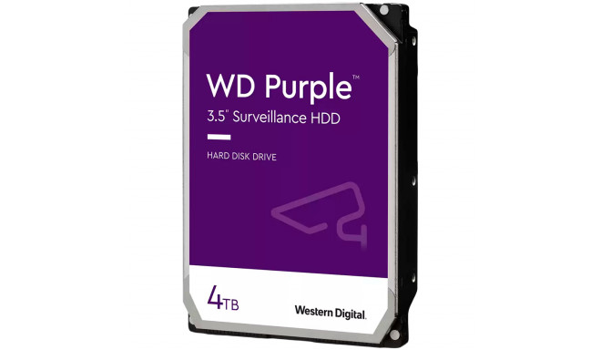 Western Digital kõvaketas AV Purple 3.5" 4TB 64MB 5400rpm SATA 6Gb/s