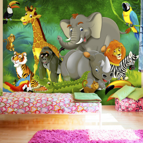 Fototapeet - Colourful Safari - 300x210