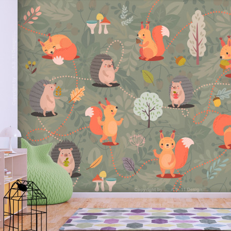Fototapeet - Friends of the Forest - 150x105