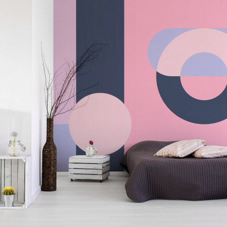 Fototapeet - Geometric Wreath (Violet) - 350x245