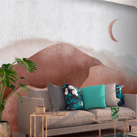 Fototapeet - Desert in the Moonlight - 200x140