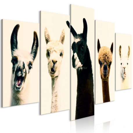 Seinapilt - Happy Family (5 Parts) Wide - 100x50