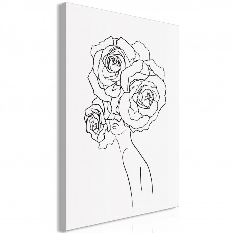 Seinapilt - Fancy Roses (1 Part) Vertical - 40x60
