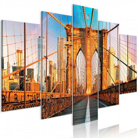 Seinapilt - Bridge to Happiness (5 Parts) Wide - 100x50