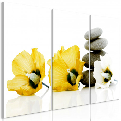 Seinapilt - Calm Mallow (3 Parts) Yellow - 90x60