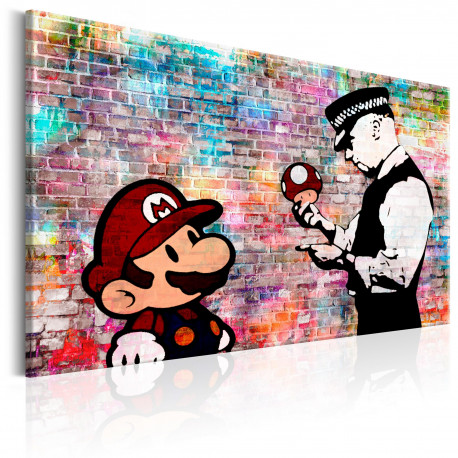 Seinapilt - Banksy: Colourful Brick - 120x80