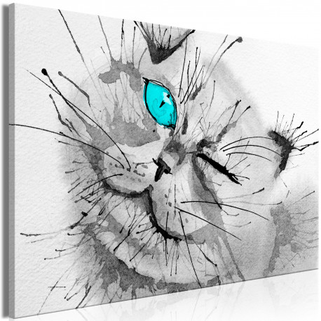 Seinapilt - Happy Look (1 Part) Wide Blue - 120x80