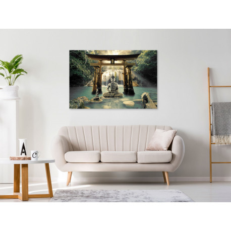 Seinapilt - Buddha Smile (1 Part) Wide - 90x60