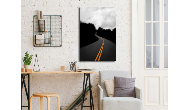 Seinapilt - Double Solid Line (1 Part) Vertical - 60x90
