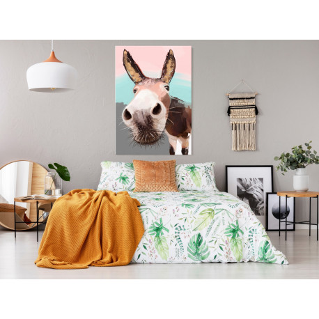 Seinapilt - Curious Donkey (1 Part) Vertical - 40x60