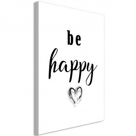 Seinapilt - Be Happy (1 Part) Vertical - 80x120