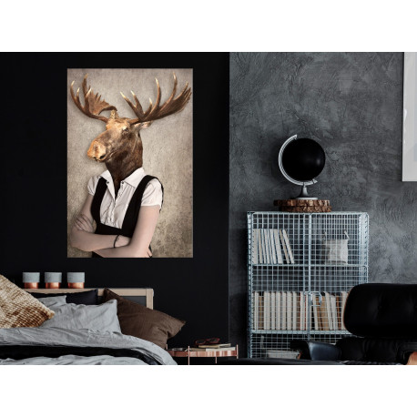 Seinapilt - Brainy Moose (1 Part) Vertical - 60x90
