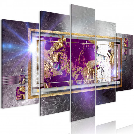 Seinapilt - Golden Reflection (5 Parts) Wide - 100x50