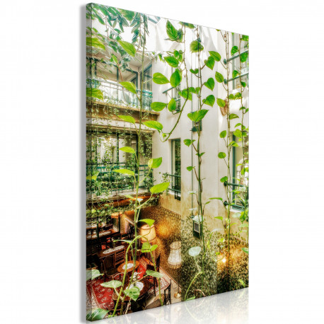 Seinapilt - Cracow: Cafe with Ivy (1 Part) Vertical - 40x60