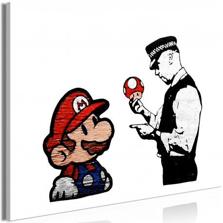 Seinapilt - Banksy: Mushroom Picker (1 Part) Wide - 90x60