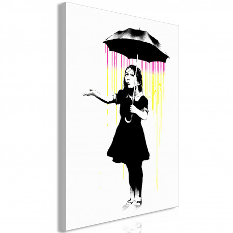 Seinapilt - Girl with Umbrella (1 Part) Vertical - 60x90