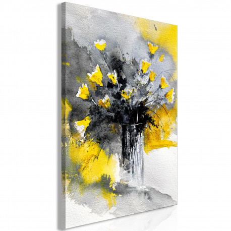 Seinapilt - Bouquet of Colours (1 Part) Vertical Yellow - 80x120