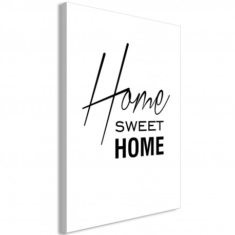 Seinapilt - Black and White: Home Sweet Home (1 Part) Vertical - 80x120