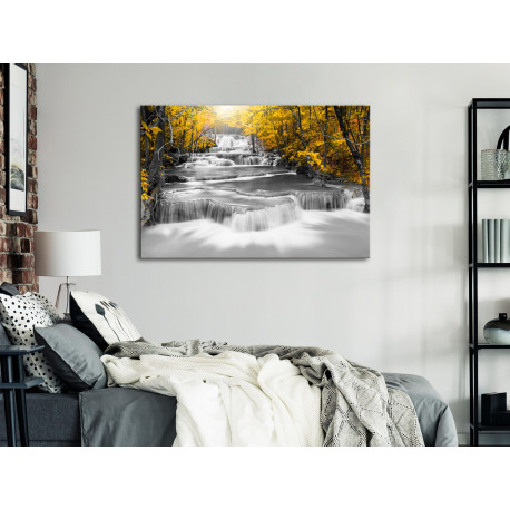 Seinapilt - Cascade of Thoughts (1 Part) Wide Yellow - 90x60