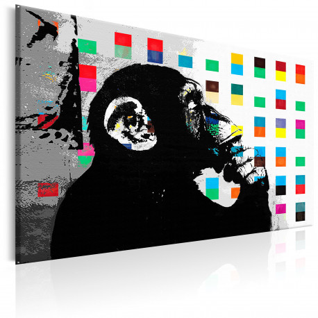 Seinapilt - Banksy The Thinker Monkey - 60x40