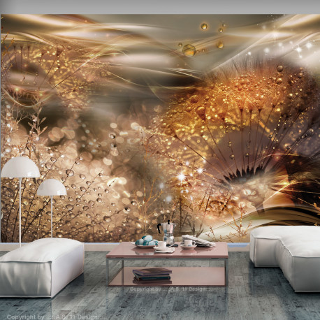 Fototapeet - Dandelions' World (Gold) - 350x245