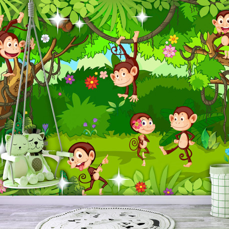 Fototapeet - Monkey Tricks - 400x280