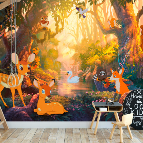 Fototapeet - Animals in the Forest - 350x245