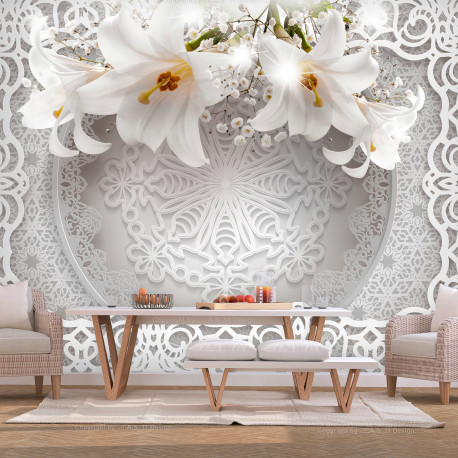 Fototapeet - Lilies and Ornaments - 250x175