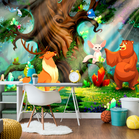 Fototapeet - Bear and Friends - 250x175