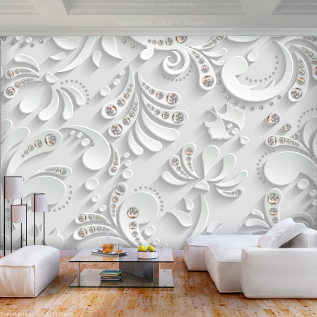 Fototapeet - Flowers with Crystals - 350x245