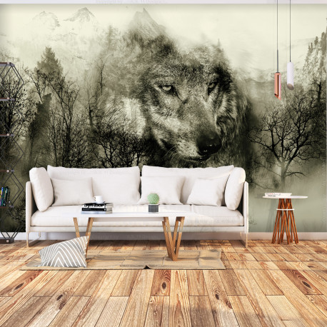 Fototapeet - Mountain Predator (Beige) - 300x210