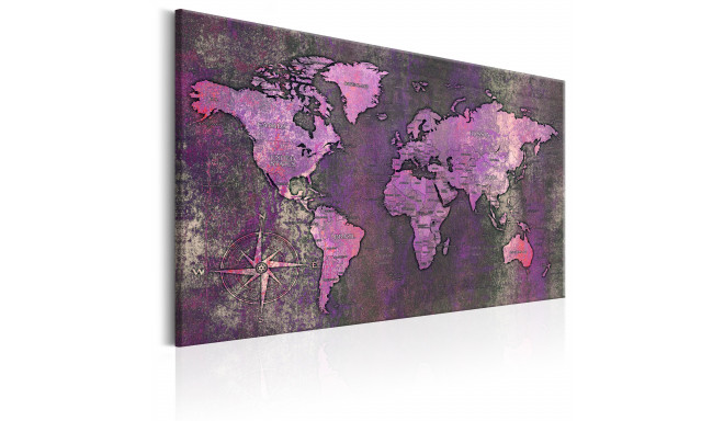 Seinapilt - Amethyst Map - 90x60