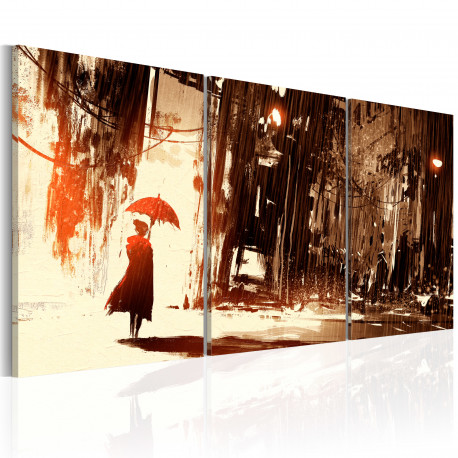 Seinapilt - City in the Rain - 120x60