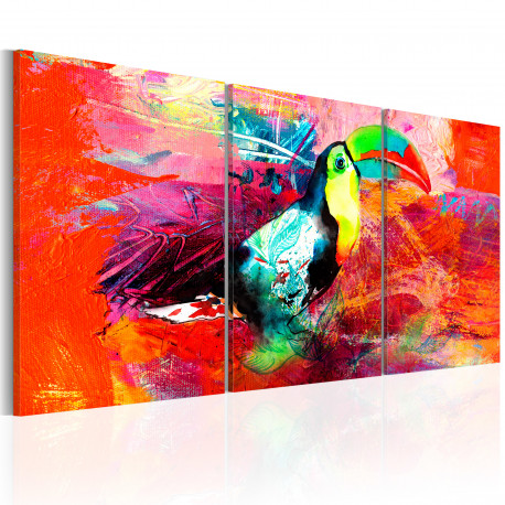 Seinapilt - Colourful Toucan - 60x30