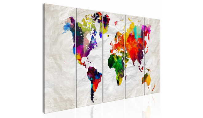 Seinapilt - Crumpled Map - 200x80