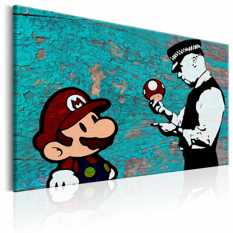Seinapilt - Banksy on Wood - 120x80