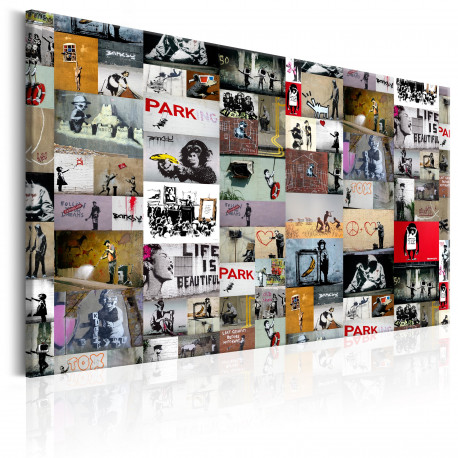 Seinapilt - Art of Collage: Banksy - 90x60