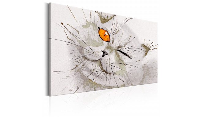 Seinapilt - Grey Cat - 120x80