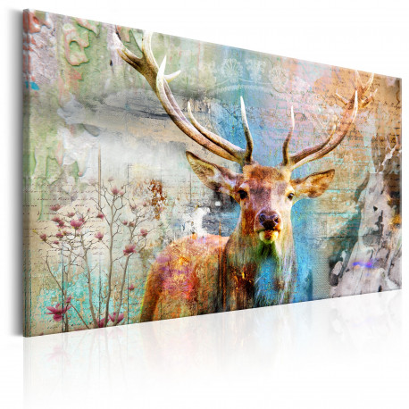Seinapilt - Deer on Wood - 120x80