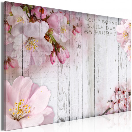 Seinapilt - Flowers on Boards (1 Part) Wide - 120x80