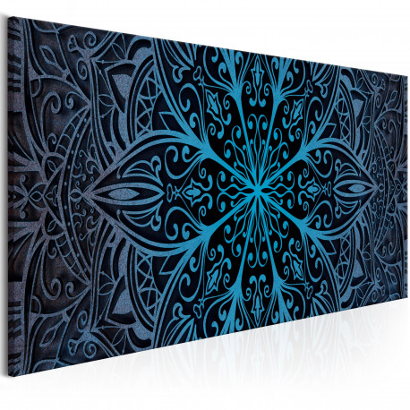 Seinapilt - Feathers (1 Part) Blue Narrow - 120x40