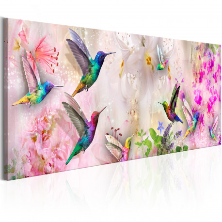 Seinapilt - Colourful Hummingbirds (1 Part) Narrow - 120x40