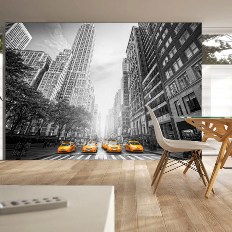 Fototapeet - New York - yellow taxis - 200x140